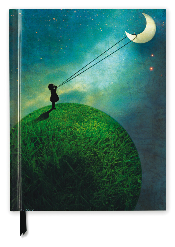 Notizbuch Catrin Welz-Stein: Chasing the Moon (Blank Sketch Book) A4 144 Seiten