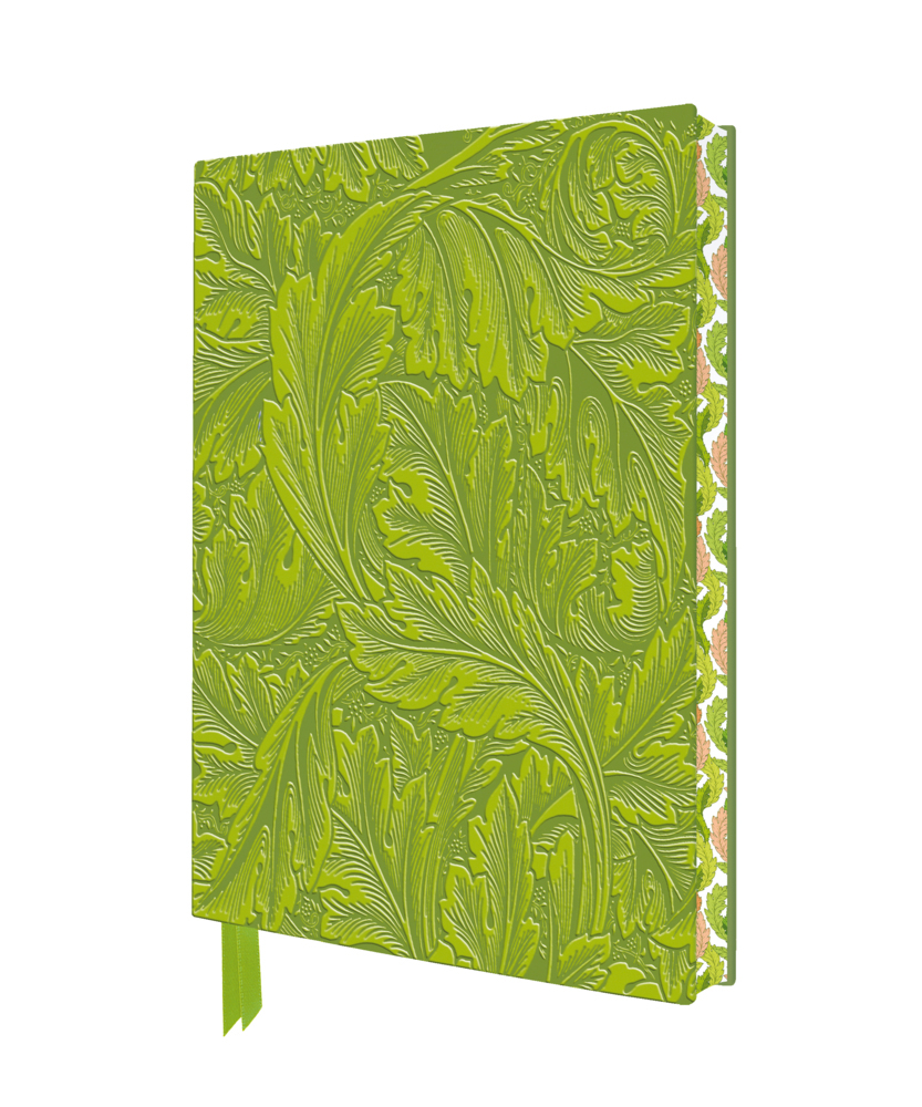 FLAME TREE PUBLISHING Notizbuch William Morris: Acanthus 176 Seiten grün