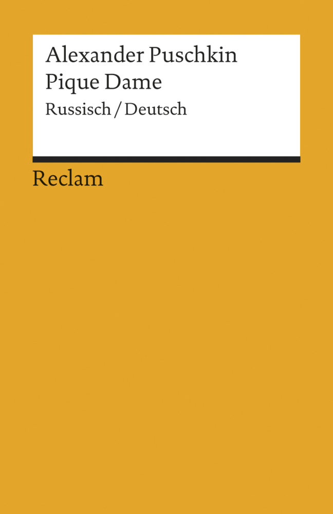Alexander S. Puschkin: Pique Dame. Russisch/Deutsch - Taschenbuch