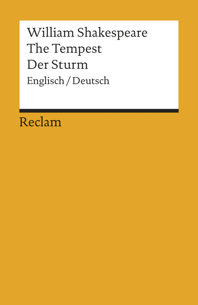William Shakespeare: The Tempest / Der Sturm. Englisch/Deutsch - Taschenbuch