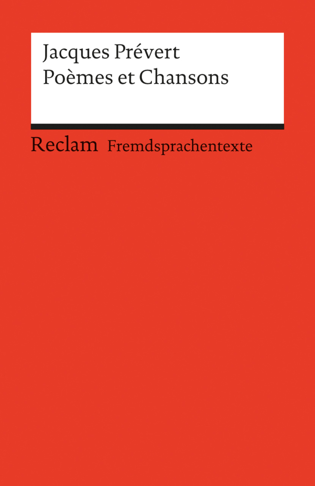 Jacques Prévert: Poèmes et Chansons. (Fremdsprachentexte) - Taschenbuch