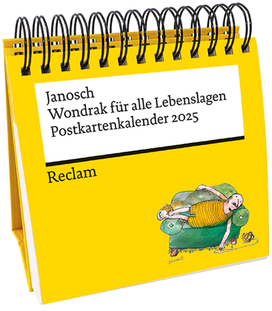 Janosch: Janosch: »Wondrak für alle Lebenslagen« (Postkartenkalender 2025) | Mit Zitaten und Illustrationen von Janosch