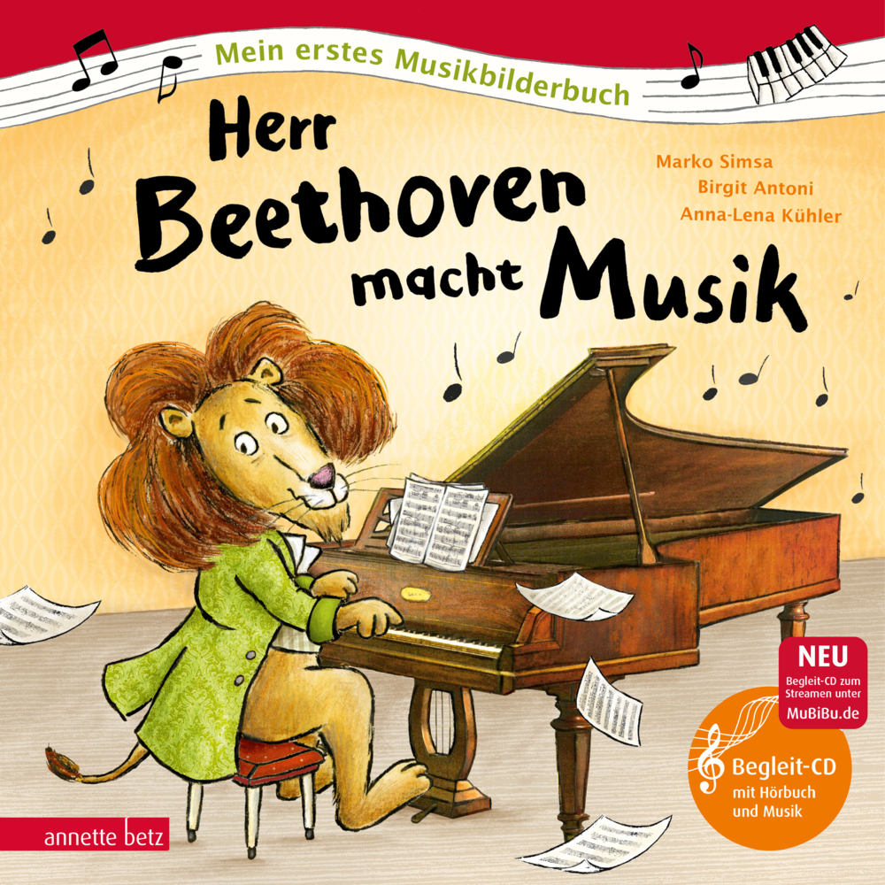 Marko Simsa: Herr Beethoven macht Musik (Mein erstes Musikbilderbuch mit CD und zum Streamen, Bd.) - gebunden