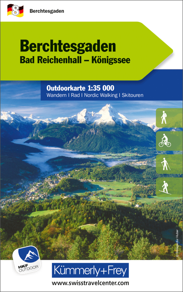 Kümmerly+Frey Outdoorkarte Deutschland 8 Berchtesgaden 1:35.000