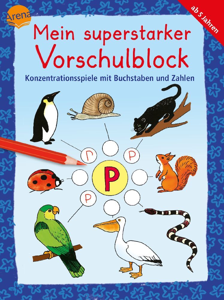 Dagmar Henze: Mein superstarker Vorschulblock - Konzentrationsspiele mit Buchstaben und Zahlen - Taschenbuch