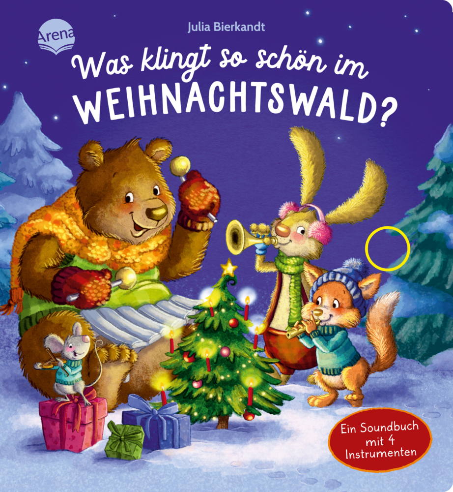 Pia Emling: Was klingt so schön im Weihnachtswald? Ein Soundbuch mit 4 Instrumenten