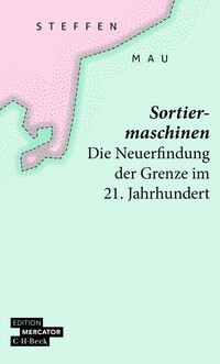 Buchcover mit dem Titel 'Sortiermaschinen'. Farbige Gestaltung in Pastelltönen, minimalistisch.