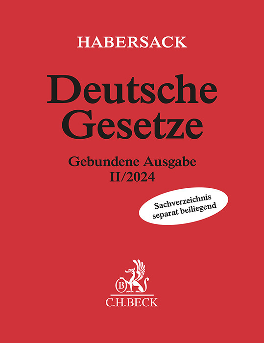 Deutsche Gesetze Gebundene Ausgabe II/2024 - gebunden