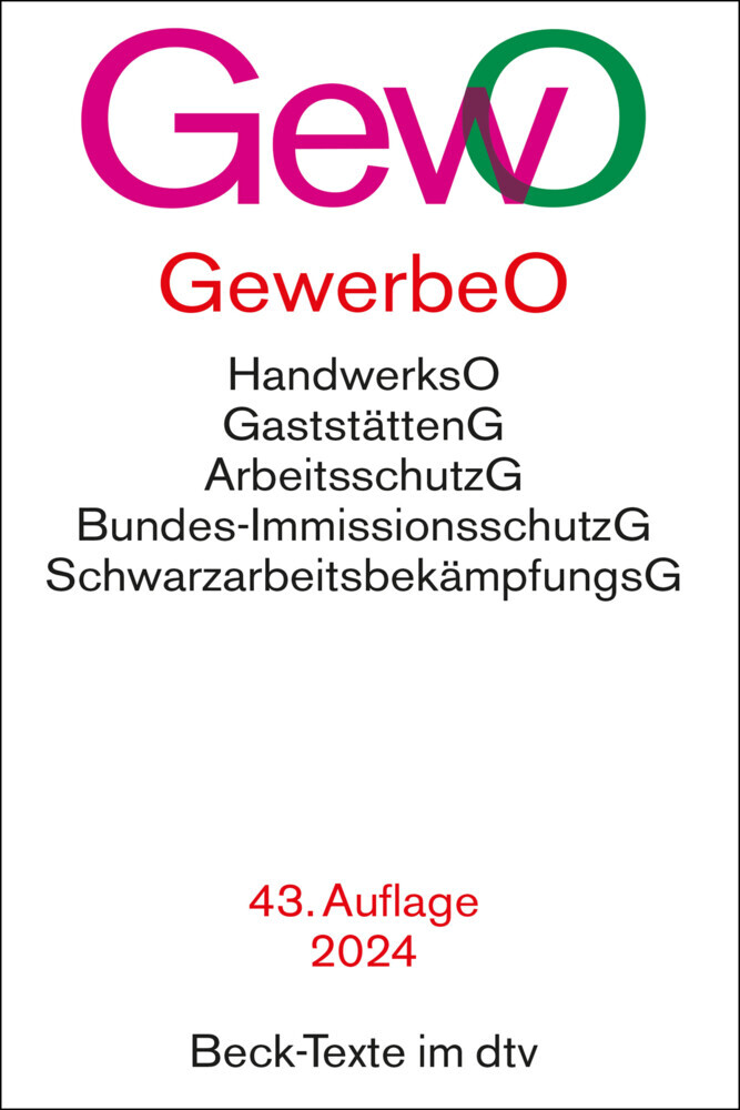 Gewerbeordnung - Taschenbuch