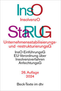 Insolvenzordnung / Unternehmensstabilisierungs- und -restrukturierungsgesetz - Taschenbuch