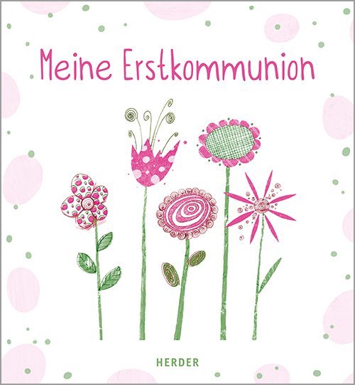 Meine Erstkommunion Erinnerungsalbum Blumen - gebunden