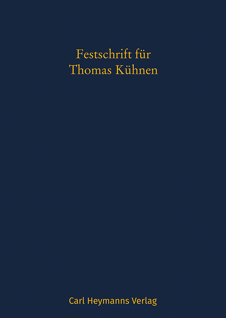 Festschrift für Thomas Kühnen - gebunden