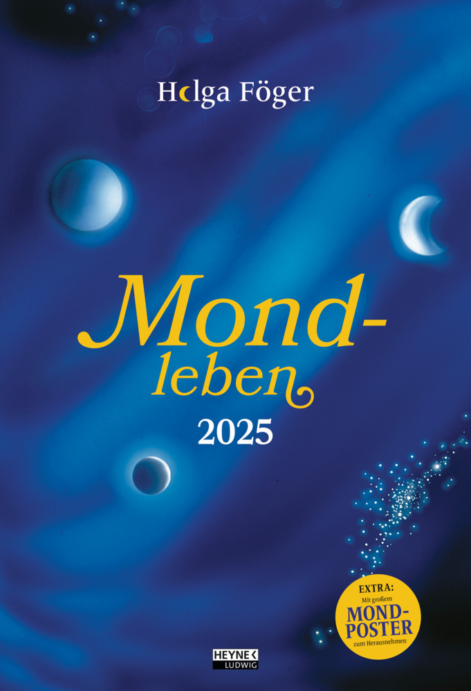 Wandkalender Helga Föger: Mondleben 2025