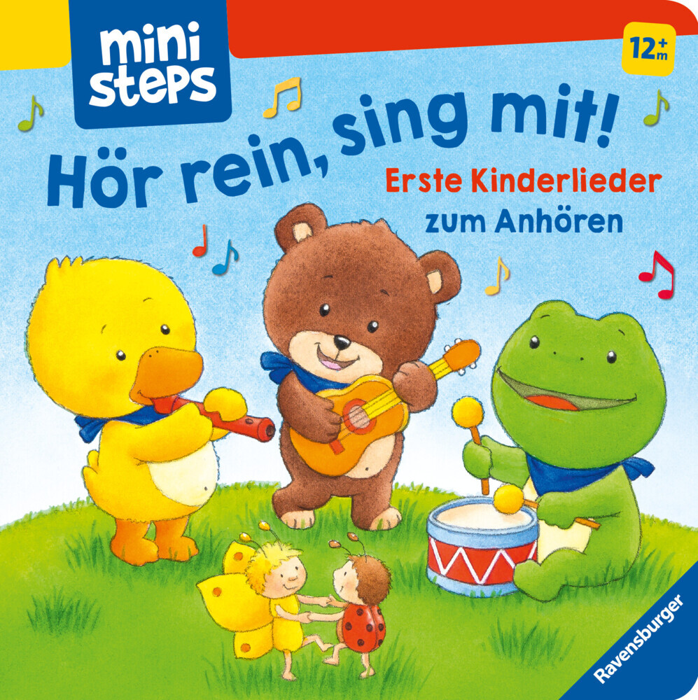 ministeps: Hör rein, sing mit! Erste Kinderlieder zum Anhören: Soundbuch ab 1 Jahr, Spielbuch, Bilderbuch