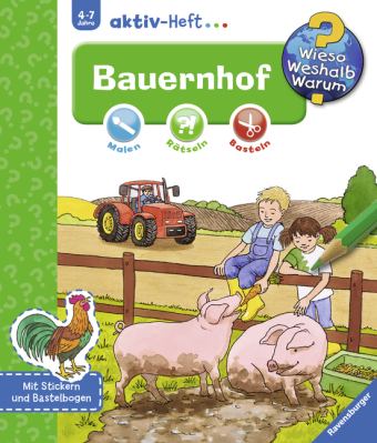 Wieso? Weshalb? Warum? aktiv-Heft: Bauernhof - Taschenbuch