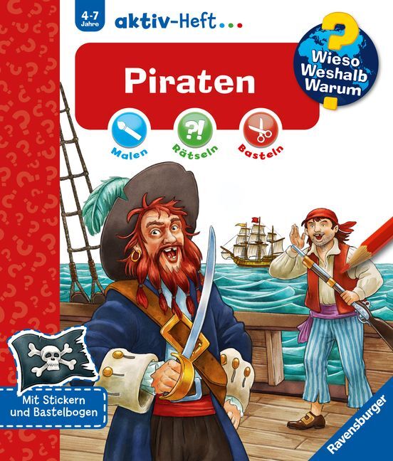 Wieso? Weshalb? Warum? aktiv-Heft: Piraten - Taschenbuch