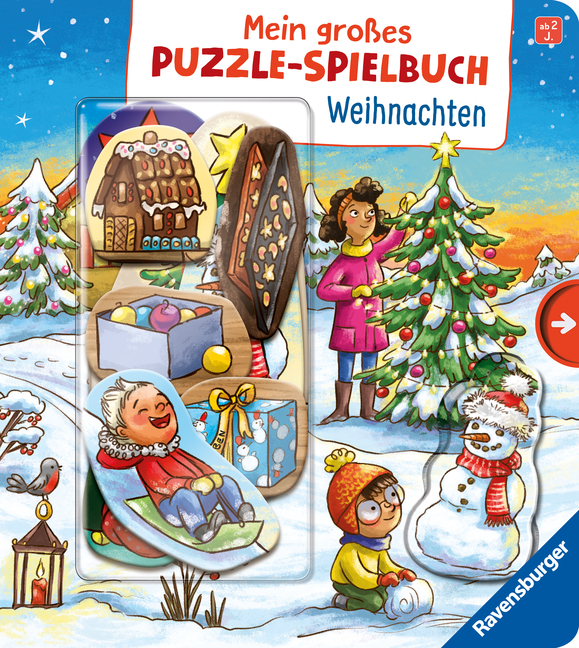 Bookella: Mein großes Puzzle-Spielbuch: Weihnachten