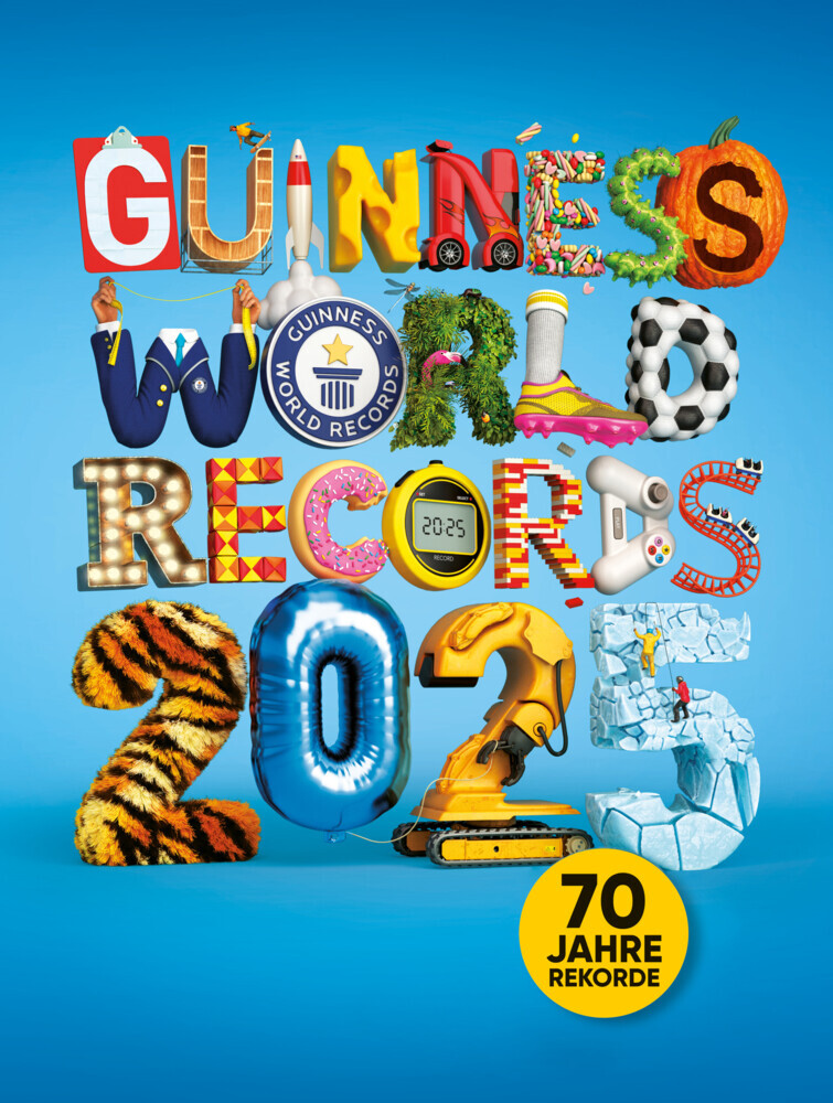 GUINNESS WORLD RECORDS 2025: Das beliebte Rekorde-Buch für Kinder und Erwachsene, Kinderbuch ab 8 Jahre und tolle Geschenkidee - gebunden