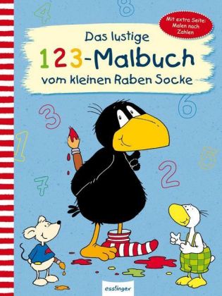 Der kleine Rabe Socke: Das lustige 1 2 3 – Malbuch vom kleinen Raben Socke - Taschenbuch