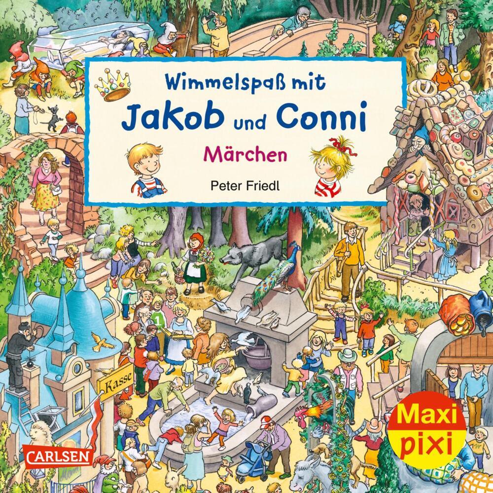 Carlotta Schade: Maxi Pixi 377: Wimmelspaß mit Jakob und Conni: Märchen - Taschenbuch