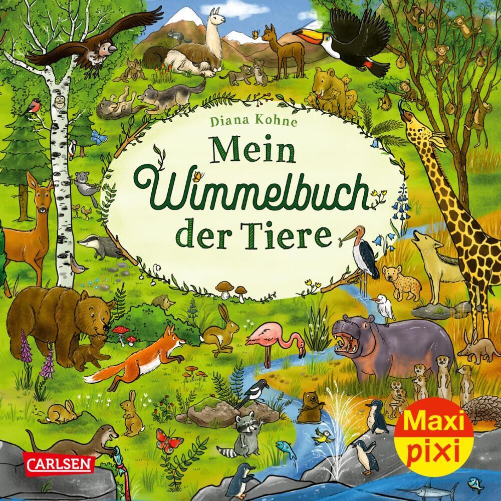 Maxi Pixi 417: Mein Wimmelbuch der Tiere - Taschenbuch