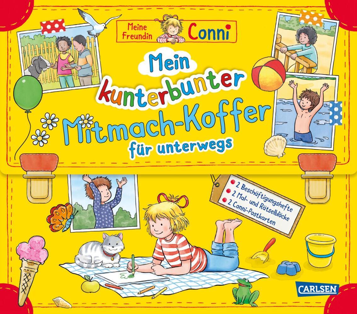 Hanna Sörensen: Conni Gelbe Reihe (Beschäftigungsbuch): Mein kunterbunter Mitmach-Koffer für unterwegs (Buch-Set für die Ferienzeit) - Taschenbuch