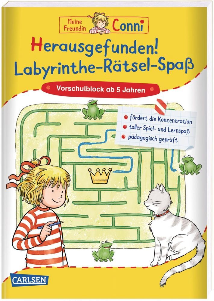 Hanna Sörensen: Conni Gelbe Reihe (Beschäftigungsbuch): Herausgefunden! Labyrinthe-Rätsel-Spaß - Taschenbuch