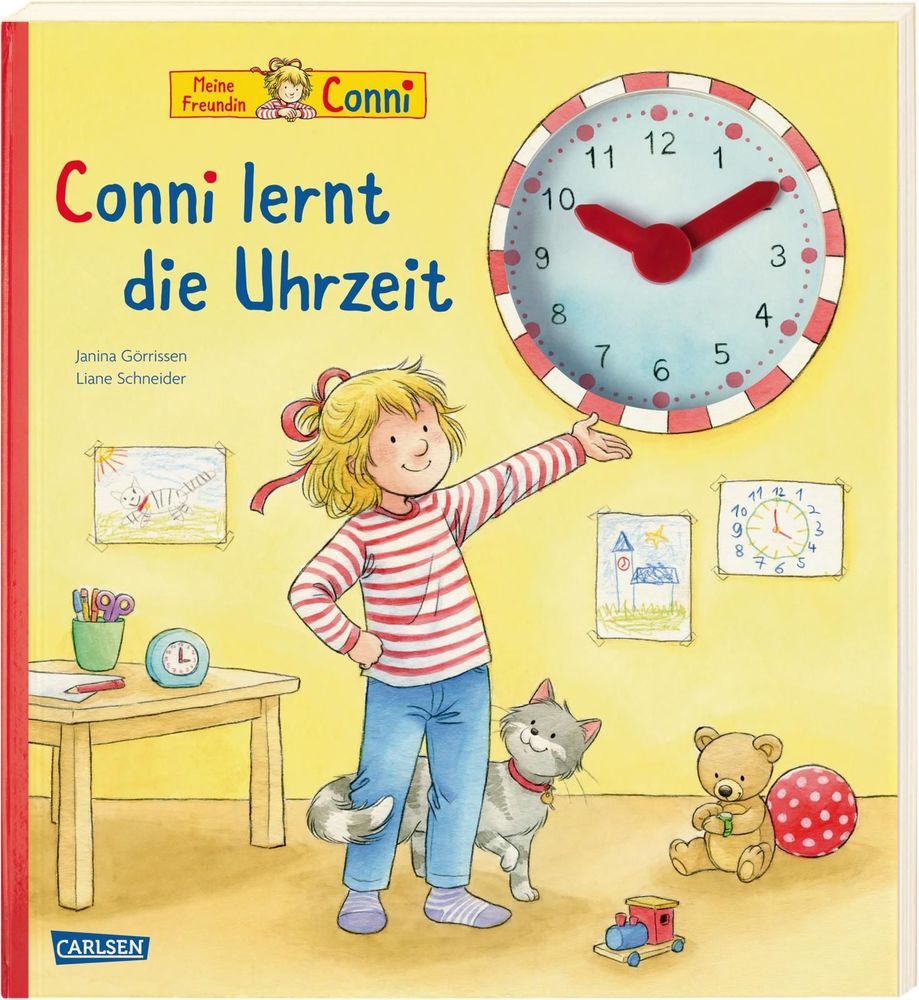 Liane Schneider: Conni-Pappbilderbuch: Conni lernt die Uhrzeit