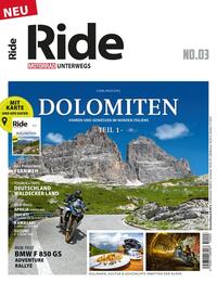 RIDE - Motorrad unterwegs - Dolomiten. No.3 - Taschenbuch