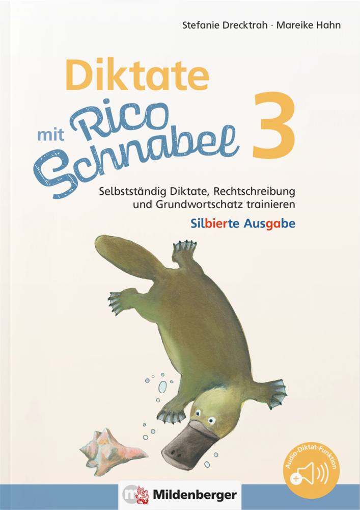 Mareike Hahn: Diktate mit Rico Schnabel, Klasse 3 - silbierte Ausgabe - geheftet