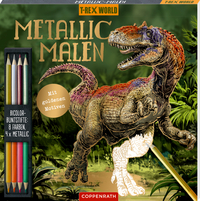 Metallic-Malen (Allosaurus) - Taschenbuch