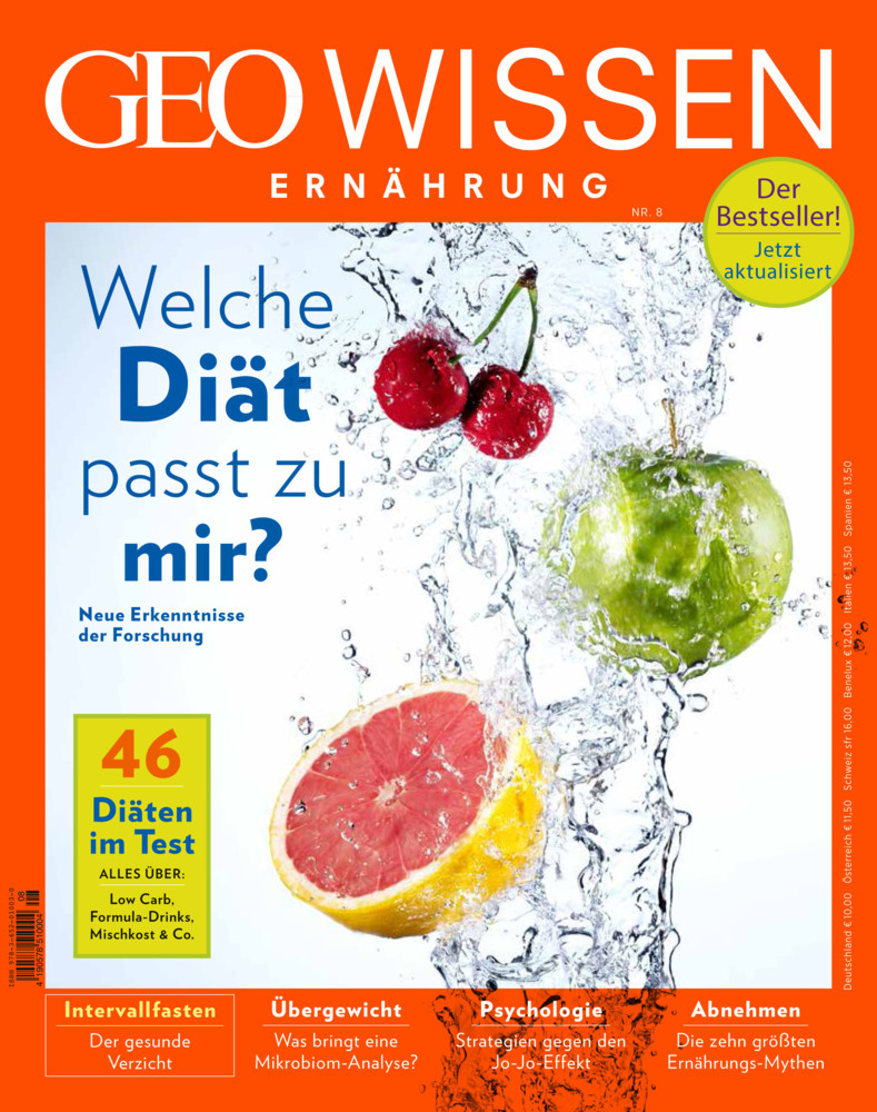 Markus Wolff: GEO Wissen Ernährung / GEO Wissen Ernährung 08/20 - Welche Diät passt zu mir?. H.08/2020 - geheftet