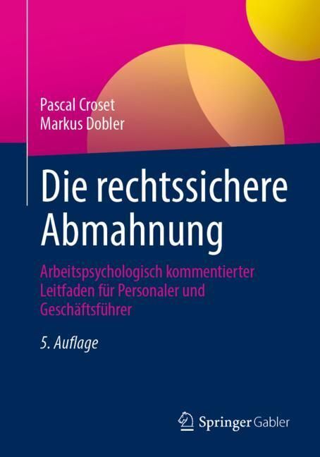 Markus Dobler: Die rechtssichere Abmahnung - Taschenbuch