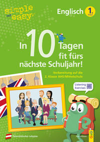 Buchcover mit grünem Hintergrund. Titel: 'In 10 Tagen fit fürs nächstes Schuljahr!'