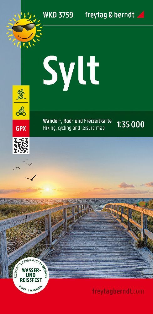 Sylt, Wander-, Rad- und Freizeitkarte 1:35.000, freytag & berndt, WKD 3759