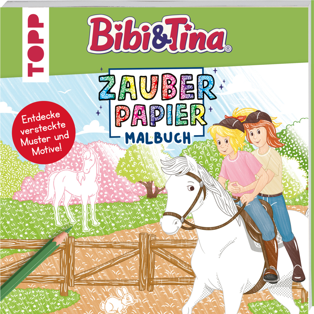 Natascha Pitz: Zauberpapier Malbuch Bibi & Tina - Taschenbuch