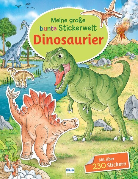 Meine große bunte Stickerwelt - Dinosaurier - Taschenbuch