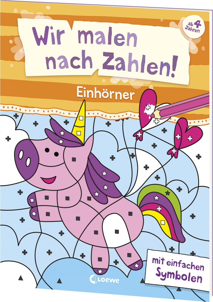 Wir malen nach Zahlen! - Einhörner - Taschenbuch