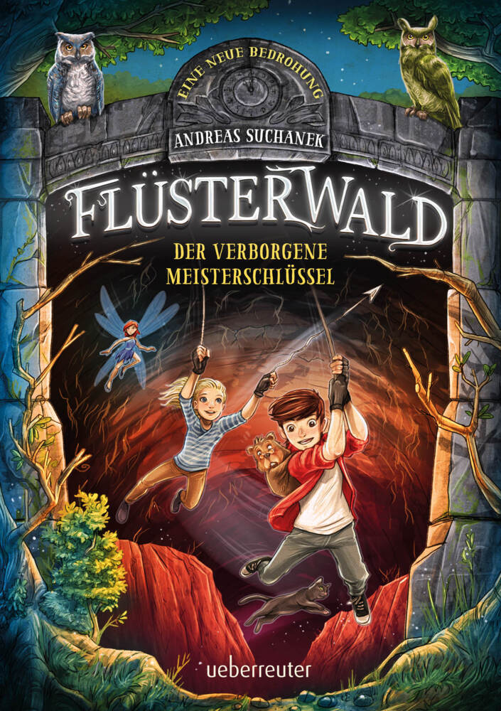 Andreas Suchanek: Flüsterwald - Eine neue Bedrohung. Der verborgene Meisterschlüssel. (Flüsterwald, Staffel II, Bd. 1) - gebunden