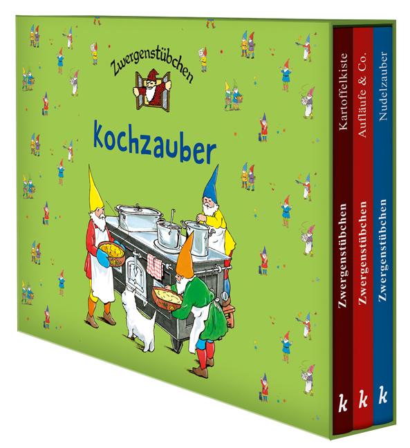 Elke Schuster: Zwergenstübchen-Schuber - Kochzauber - gebunden