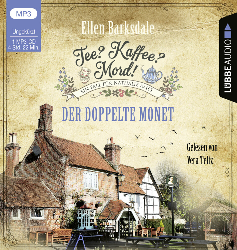 Ellen Barksdale: Tee? Kaffee? Mord! - Der doppelte Monet, 1 Audio-CD, 1 MP3 - CD