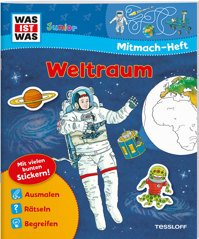 Sabine Stauber: WAS IST WAS Junior Mitmach-Heft Weltraum - Taschenbuch