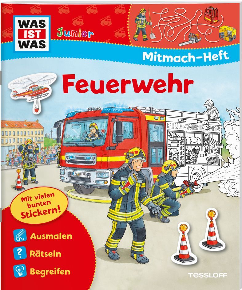 Sabine Schuck: WAS IST WAS Junior Mitmach-Heft Feuerwehr - Taschenbuch