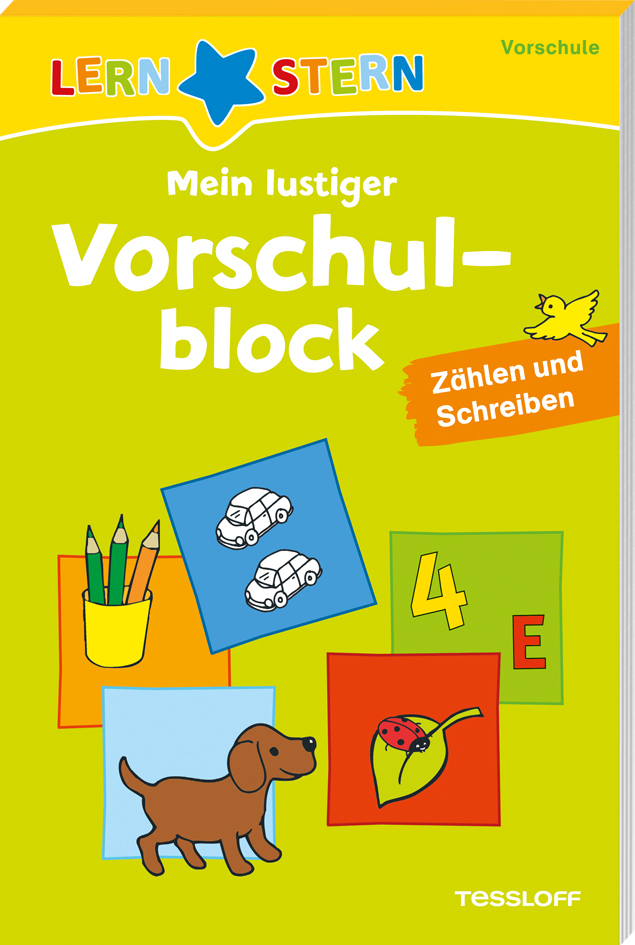 LERNSTERN Mein lustiger Vorschulblock. Zählen und Schreiben ab 4 Jahren - Taschenbuch