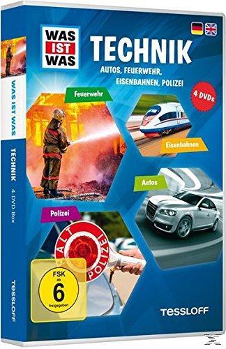 WAS IST WAS DVD-Box Technik, 4 DVDs - DVD