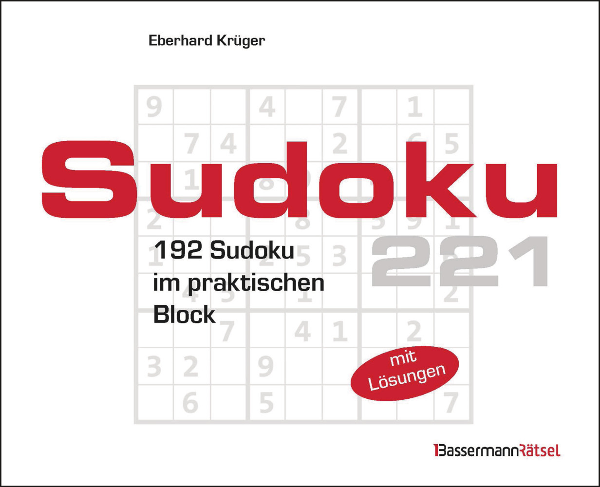 Eberhard Krüger: Sudokublock 221 - Taschenbuch