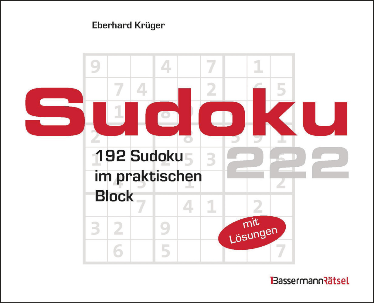 Eberhard Krüger: Sudokublock 222 - Taschenbuch