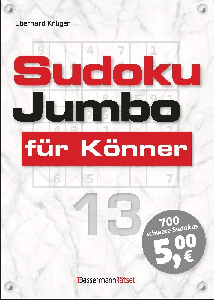 Eberhard Krüger: Sudokujumbo für Könner 13 - Taschenbuch