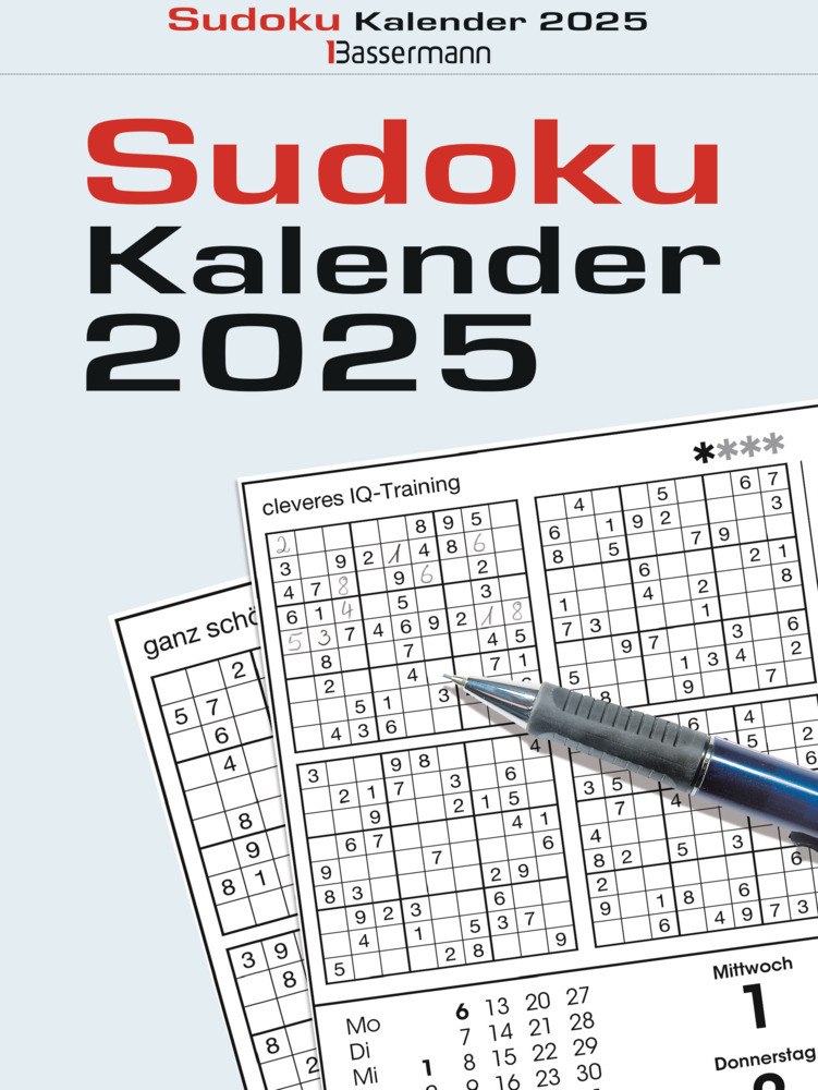 Eberhard Krüger: Sudokukalender 2025. Der beliebte Abreißkalender mit 800 Zahlenrätseln