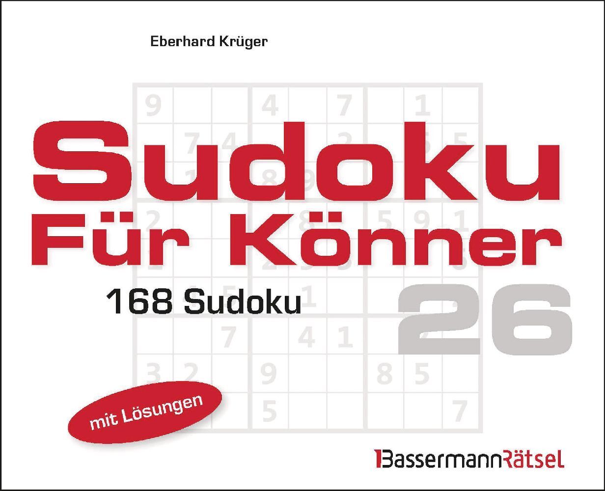 Eberhard Krüger: Sudoku für Könner 26 - Taschenbuch